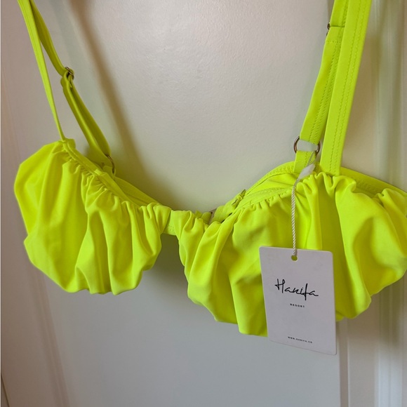 Hanifa Neon yellow Bikini top - Picture 3 of 5